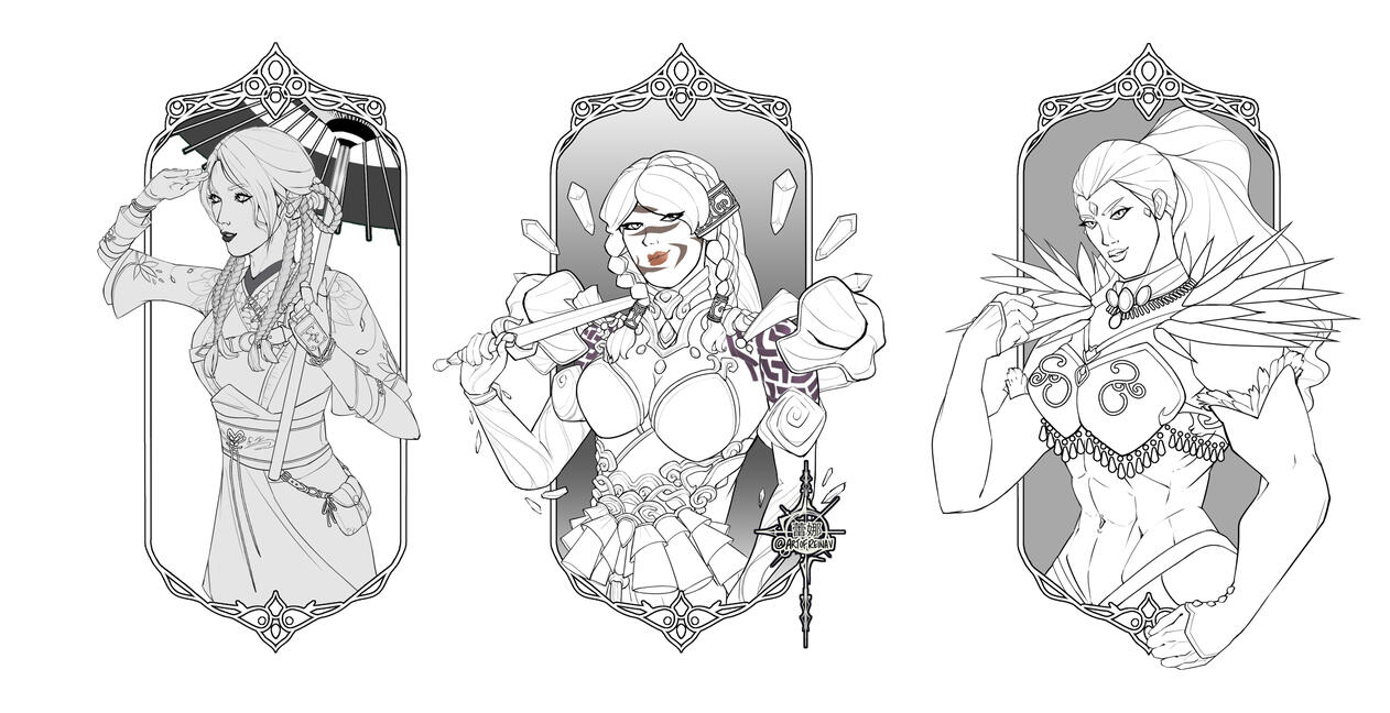 Character frames Character frames