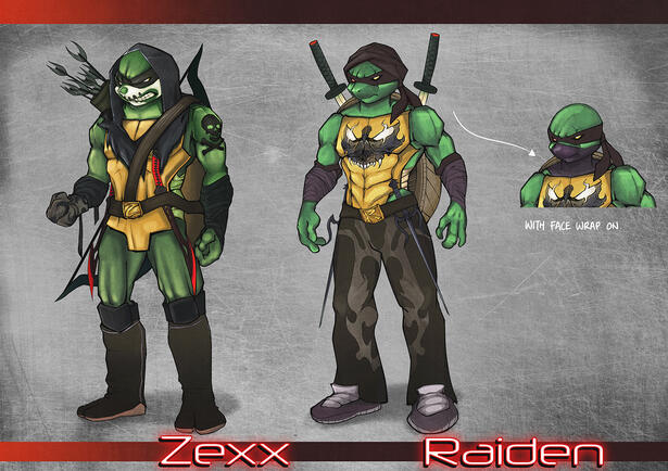 Commissioned TmnT Characters