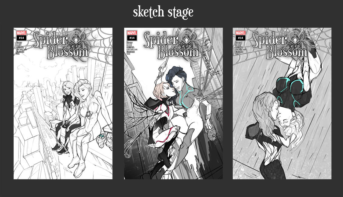 SpiderBlossom Sketch stage